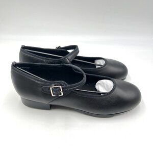 6.5W 6.5 WIDE WIDTH Capezio Women's 3800 Black Leather Mary Jane Dance Tap Shoes